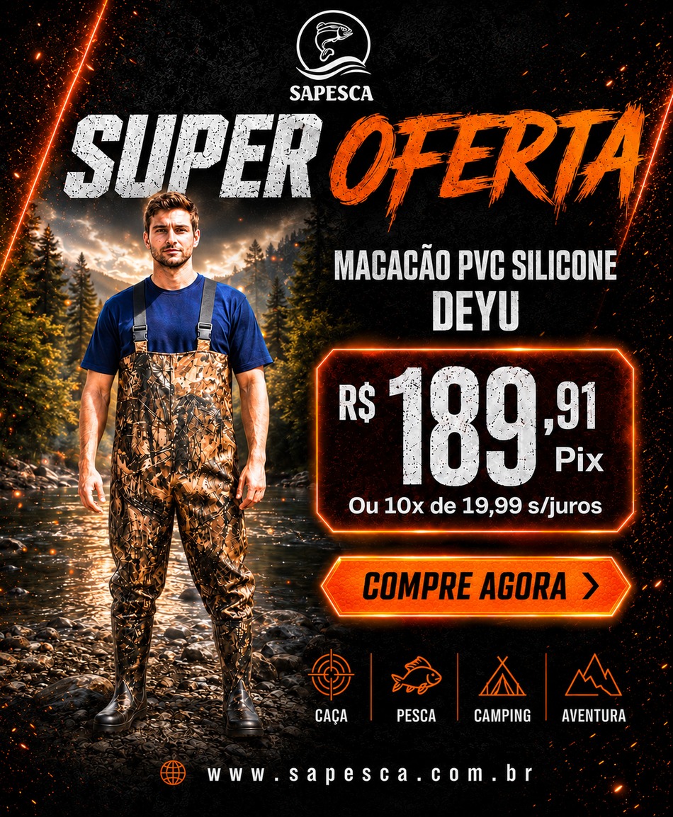 Macacão jardineira impermeável com bota de pvc siliconado camuflado rider deyu
